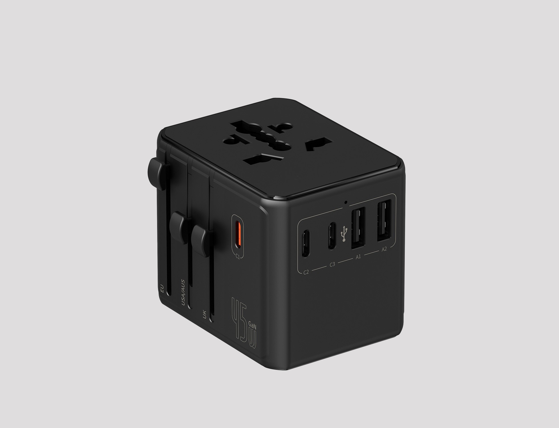 Voyager Travel Adaptor - High-Capacity Global Travel Adaptor for