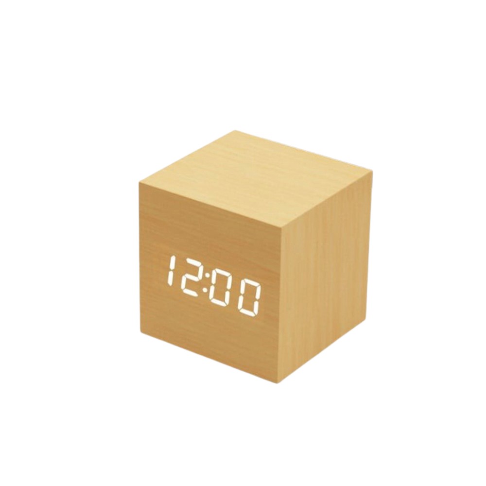 Wooden Digital Clock for