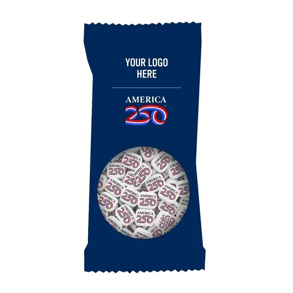 America250™ Zagasnacks™ Pack Promo Bag with Printed Mints.. for