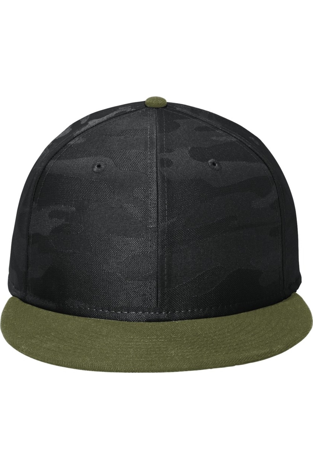 New Era Camo Flat Bill Snapback Cap for