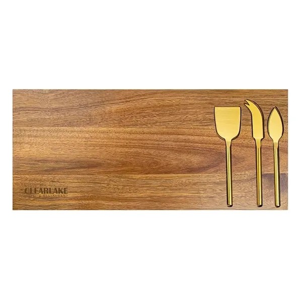 Wright 4-Piece Acacia Wood Serving Set for