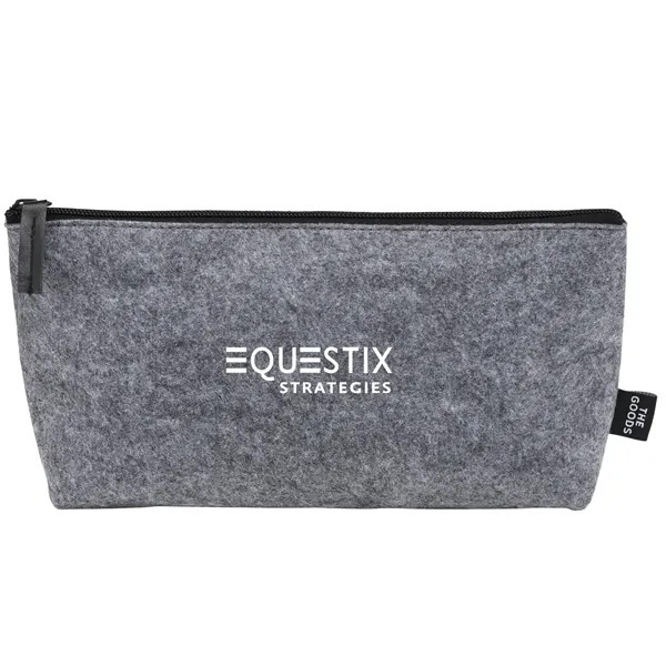THE GOODS™ Recycled Felt Zippered Pouch for