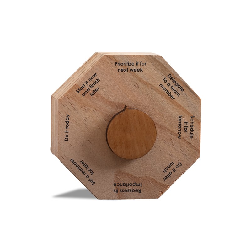Wooden Task List Spinner for