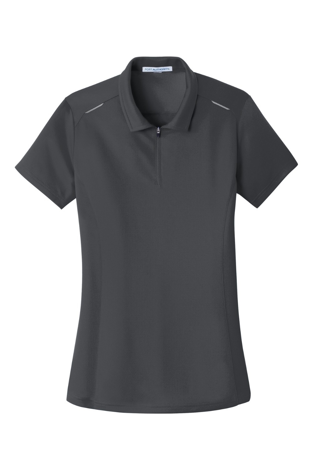 Port Authority Women's Pinpoint Mesh Zip Polo for