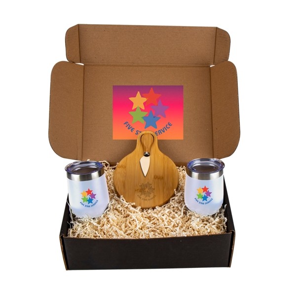 Wine and Cheese Gift Set for