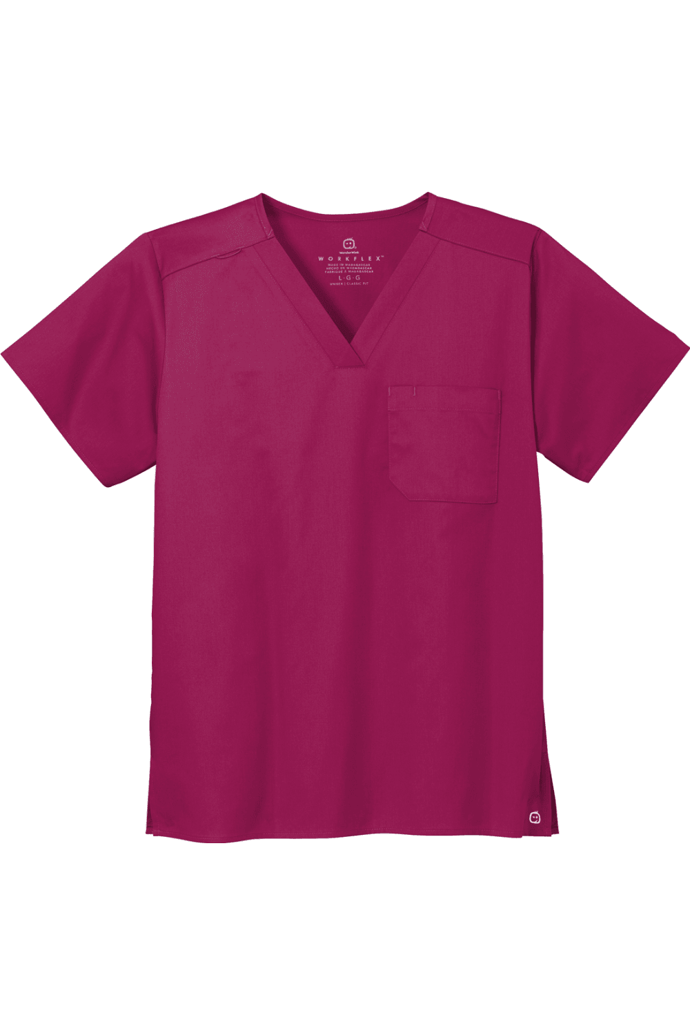 Wink Unisex WorkFlex Chest Pocket V-Neck Top for