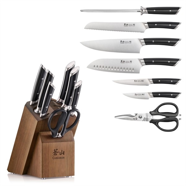 Cangshan 8-Piece Helena Series Knife Block Set for