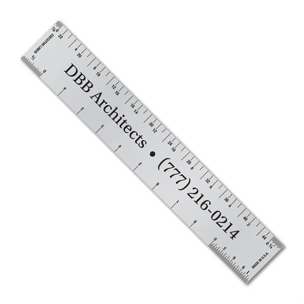 6.25″ x 1″ Metal Ruler - Architect and Engineer, Aluminum for