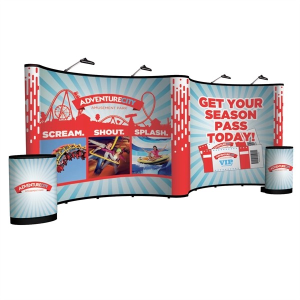 20' Gullwing Show 'N Rise Floor Display Kit (Full Mural) for