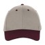 Khaki/Burgundy