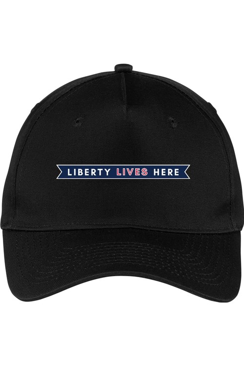 Port & Company Five-Panel Twill Cap for