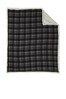 Black Uneven Plaid