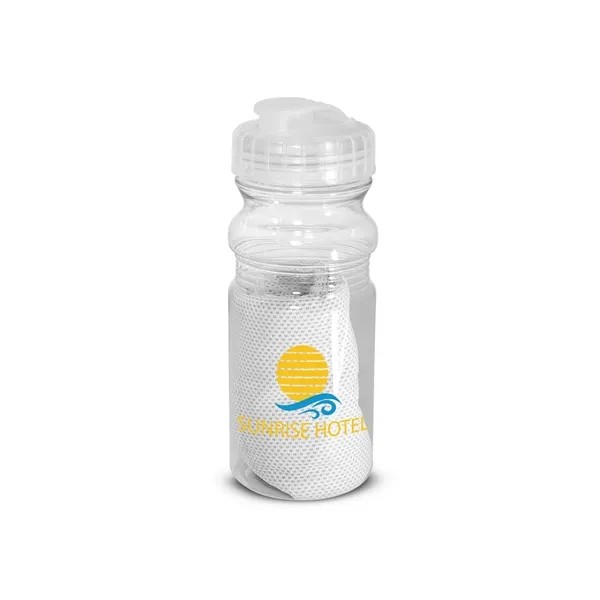 Cooling Towel In Water Bottle for