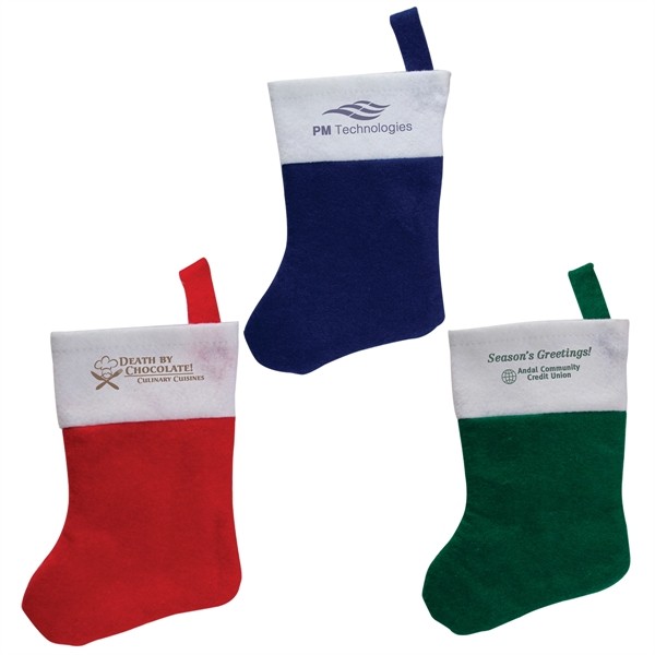 Mini Felt Christmas Stocking image