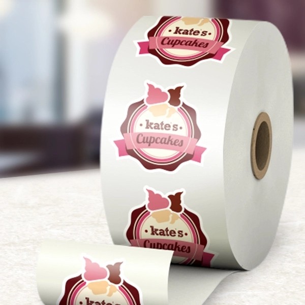 Custom Roll Labels Glossy Permanent for