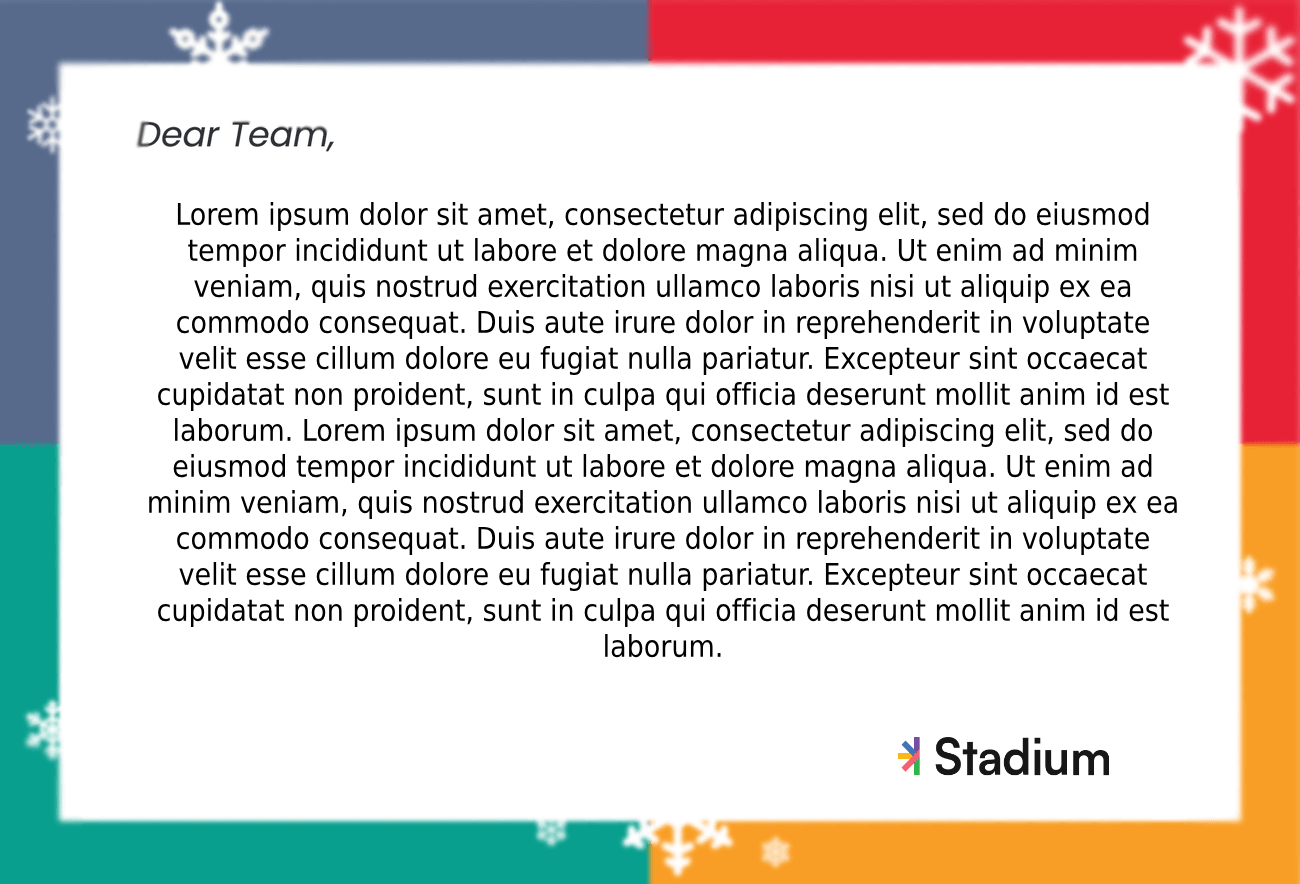 The Acknowledgment Card for