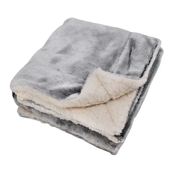 LIBERTY BAGS Alpine Fleece Faux Fur Blanket Throw for