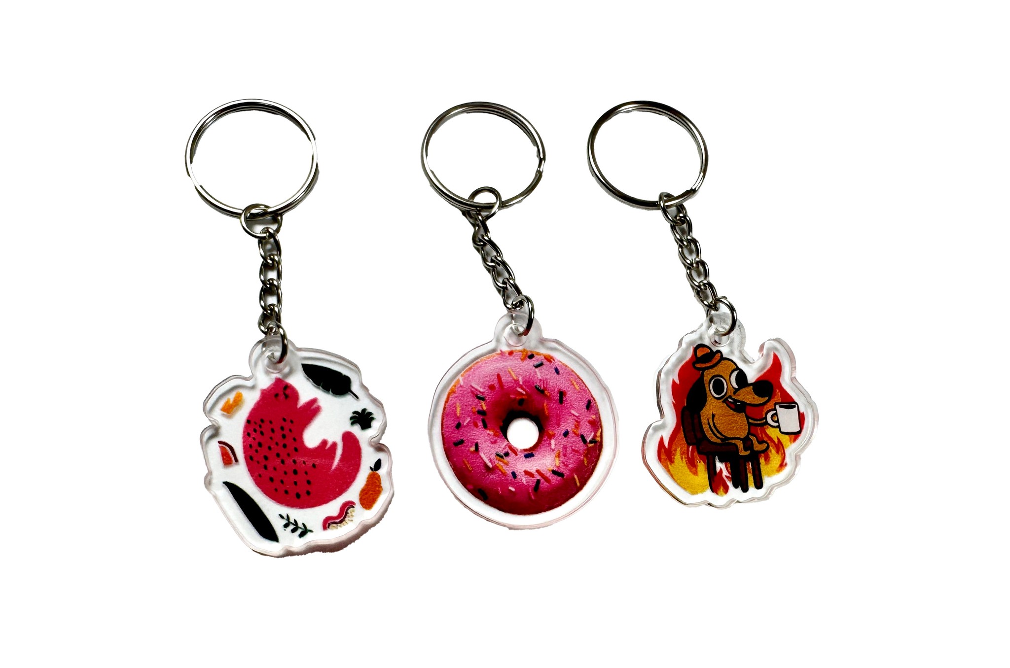 Small Custom Acrylic Keychain (1x5) for