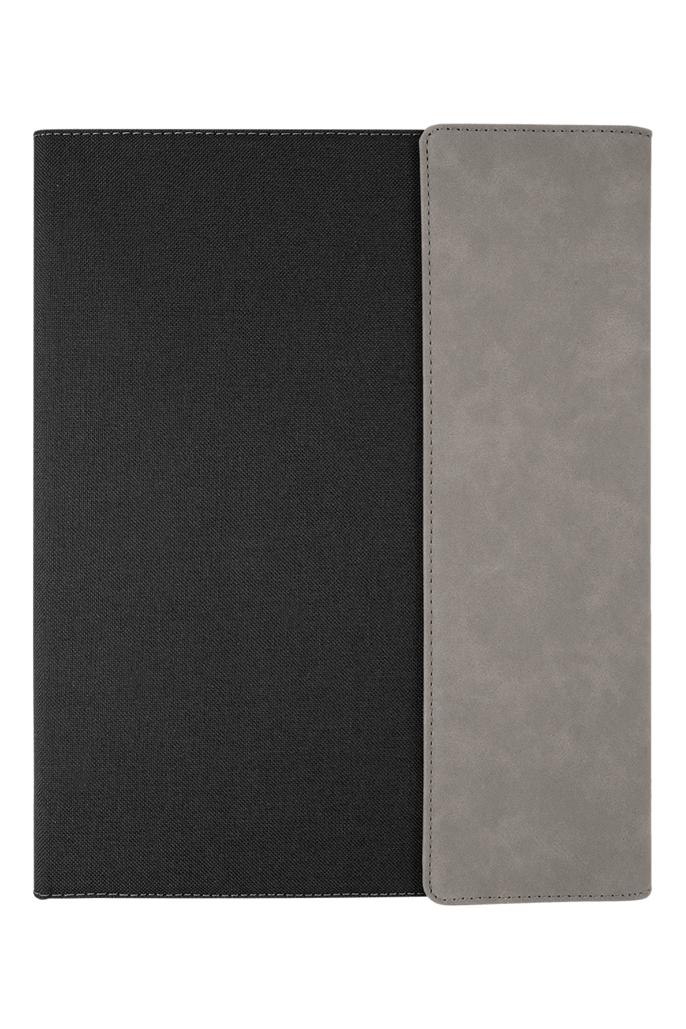 9 1/2 x 12 Laserable Leatherette Canvas Portfolio w / Notepad for