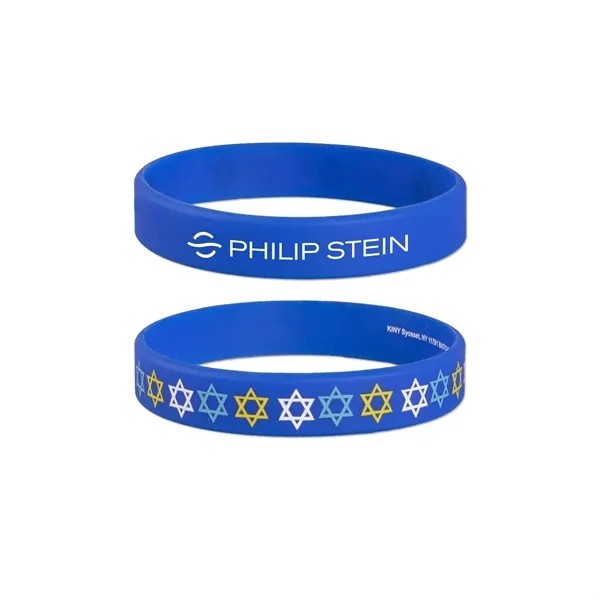 Hanukkah Silicone Wristband Bracelet for