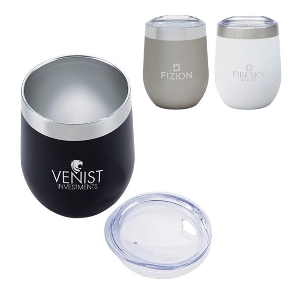 Brisbane 12 oz. Stainless Steel Wine Tumbler for