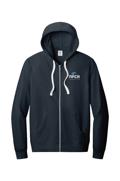 District Unisex Re-Fleece Full-Zip Hoodie for