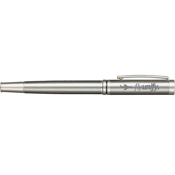Recycled Stainless Steel Rollerball Pen for
