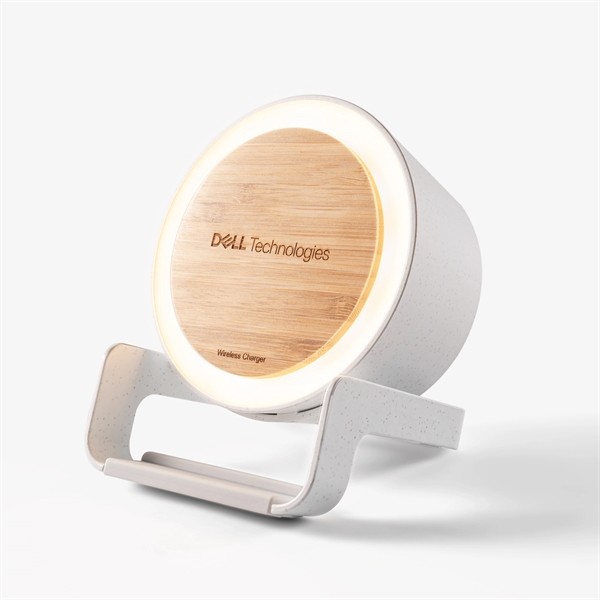 WheatStraw Eco Spotlight Bluetooth Speaker & Qi Phone Stand for