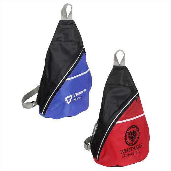 Busy Day Polyester Sling Backpack for