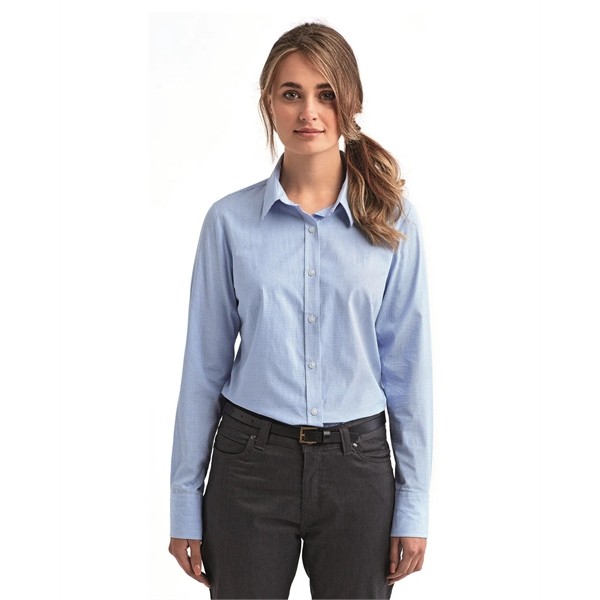 Artisan Collection by Reprime Ladies' Microcheck Gingham .. for