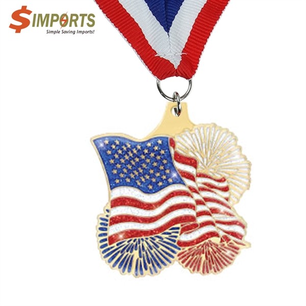 Iron Imitation Cloisonné Medal (Simports) for
