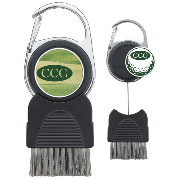 Good Value™ Golf Club Brush with Ball Marker for