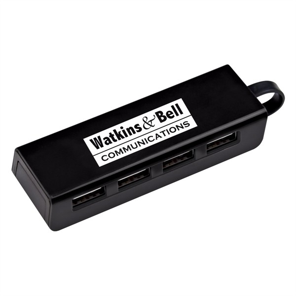 4-Port Traveler USB Hub With Phone Stand for