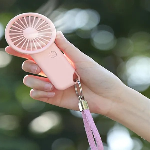 Mini Portable Handheld Fan With Keychain Strap for