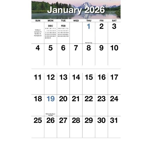 Products Big Numbers Appointment Calendar - Stapled for