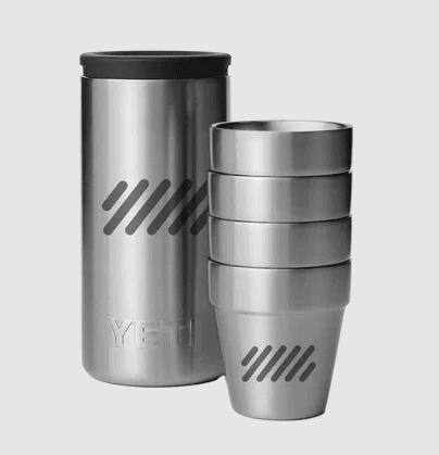 YETI Customized Shot Glasses w/ Carrying Case for