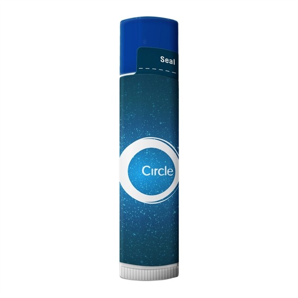 SPF 15 Lip Balm In White Tube With Colored Cap for
