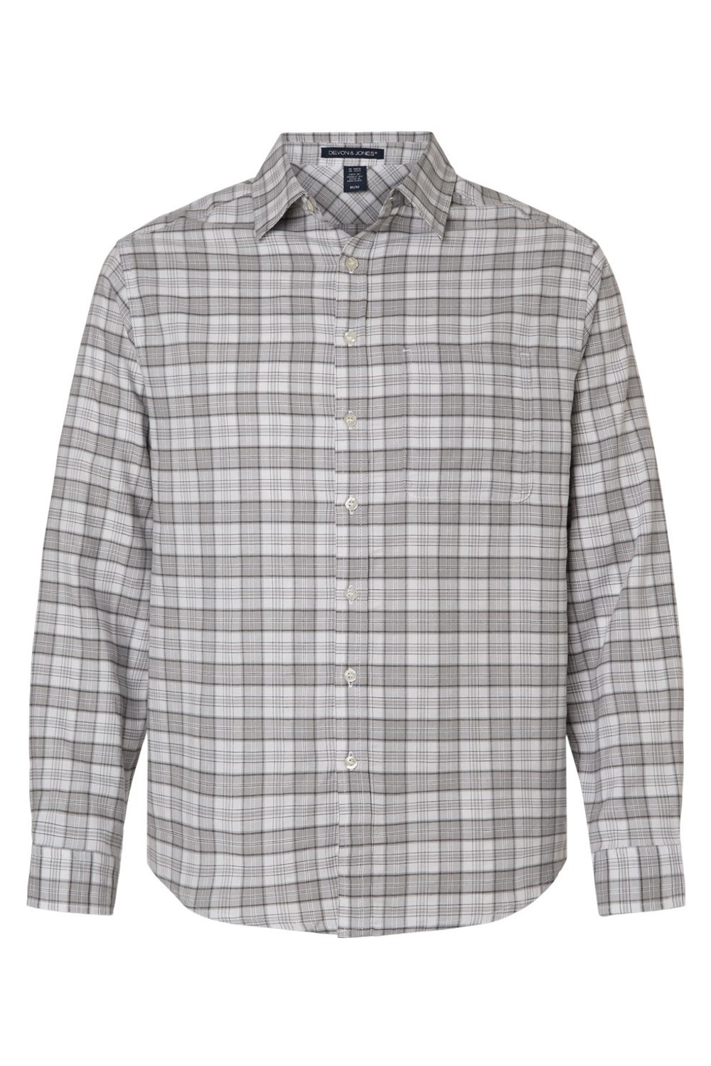 Devon & Jones Men's Concord Yarn-Dye Flannel Shirt for