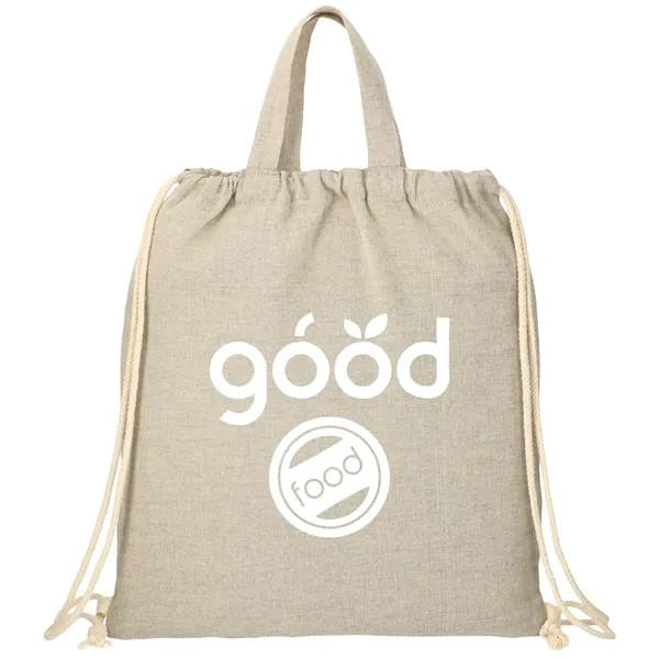 Recycled 5oz Cotton Drawstring Bag for