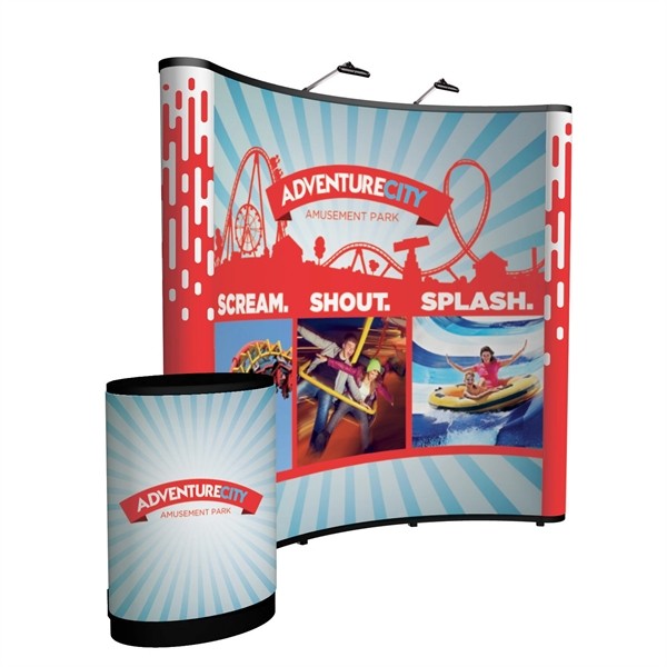 8' Curved Show 'N Rise Floor Display Kit (Full Mural) for
