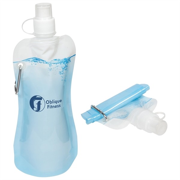 Flex Foldable 16 oz Water Bottle with Carabiner for