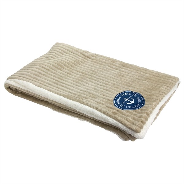Fireside Sherpa & Flannel Blanket for
