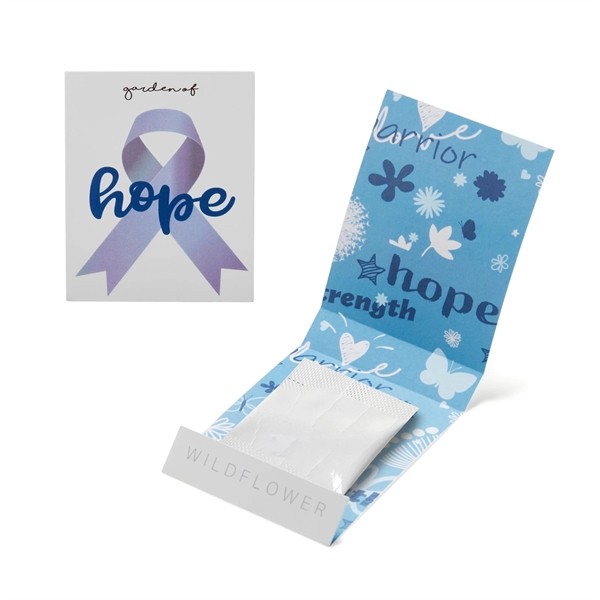 Blue Ribbon Garden of Hope Seed Matchbook for