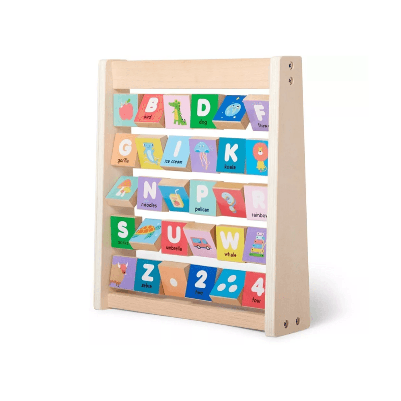 Baby Wooden Toy - Somersault Wooden Alphabet Abacus for