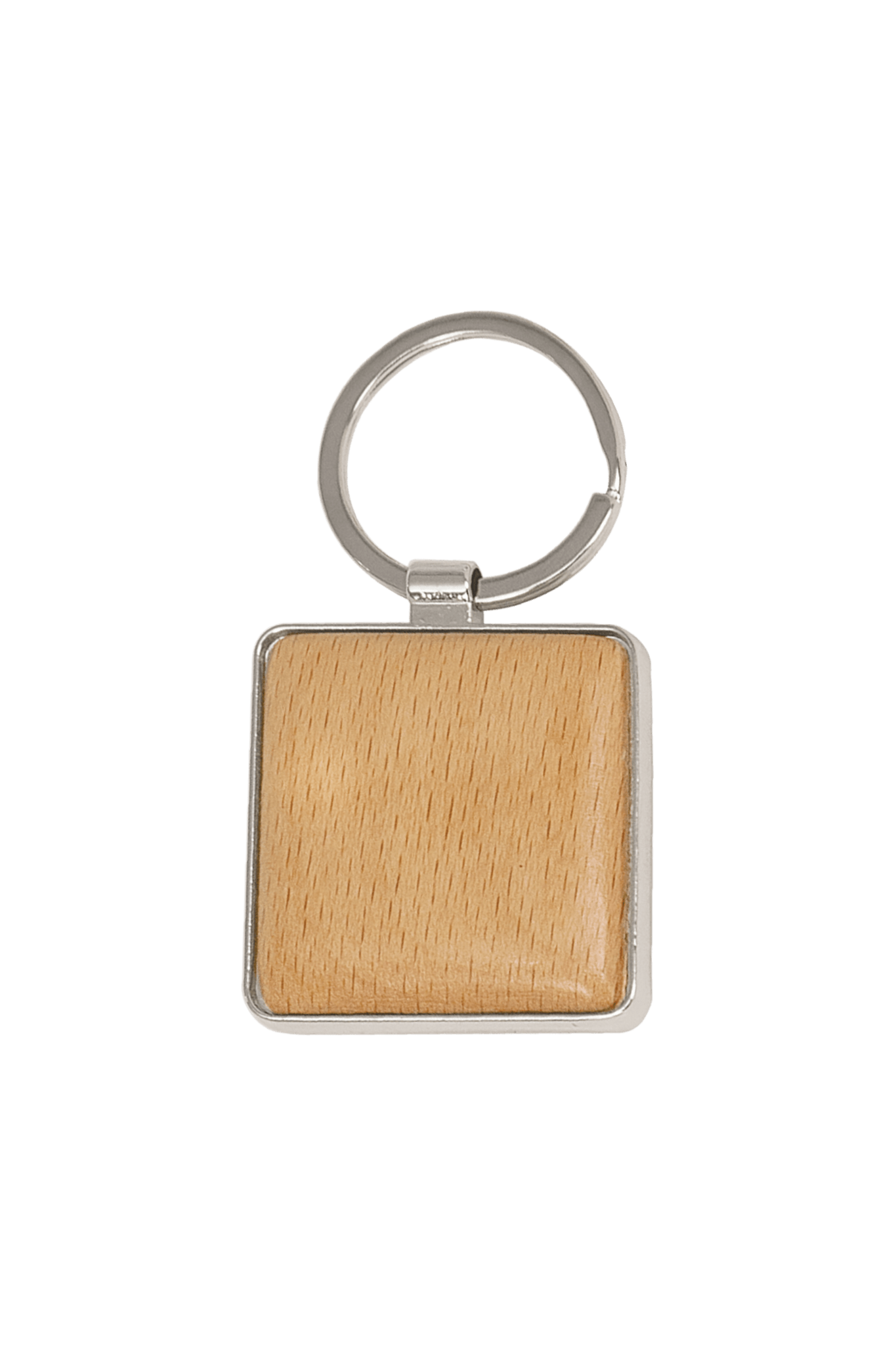 1 9/16" x 1 9/16" Laserable Square Keychain for