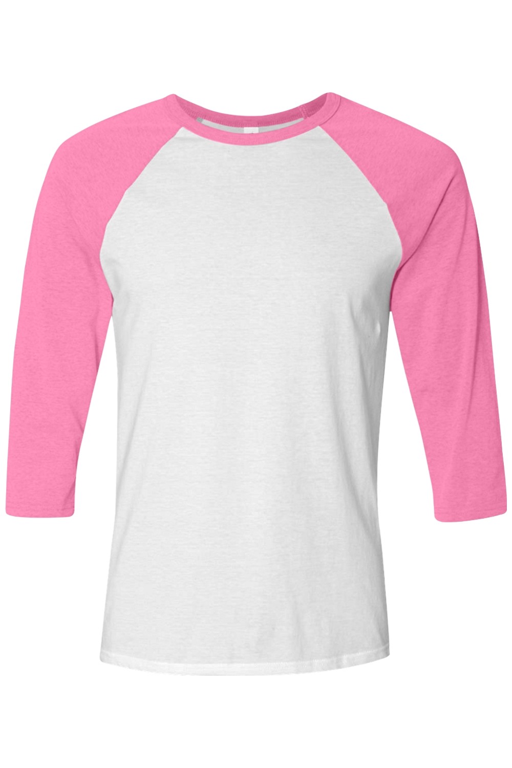 Bella & Canvas Unisex 3/4 Sleeve Baseball Tee for