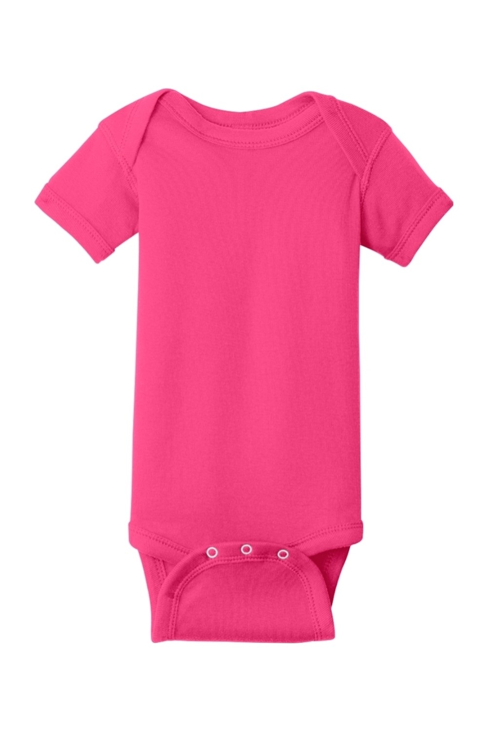 Rabbit Skins Infant Short Sleeve Baby Rib Bodysuit for