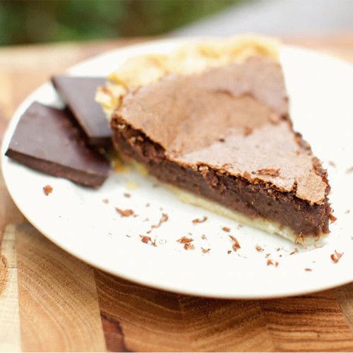 Chocolate Chess Pie for