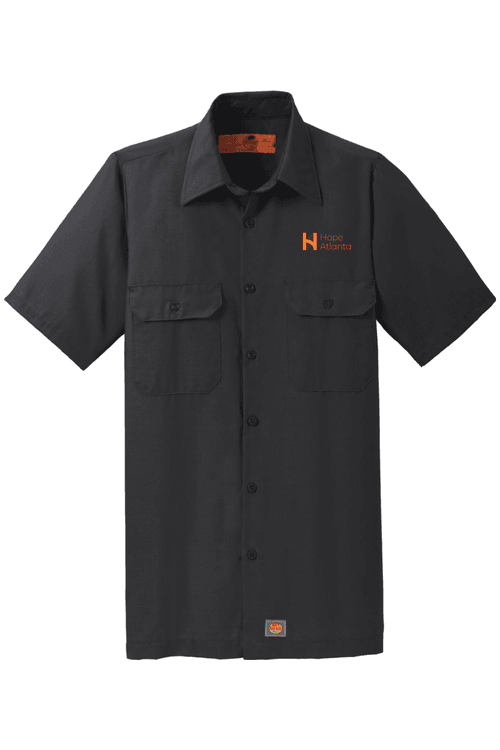 Red Kap Short Sleeve Solid Ripstop Shirt for