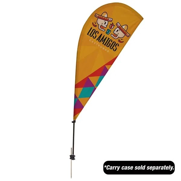 6.5' Value Teardrop Sail Sign Flag - 1-Sided with Spike for